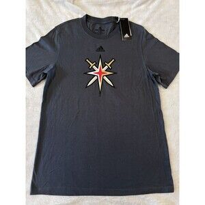 Las Vegas Golden Knights Shirt Mens Medium Adidas Alternate Logo Swords Gray